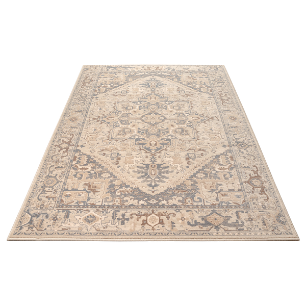 Wollteppich Floresti VII - Schurwolle - Beige - 80 x 150 cm