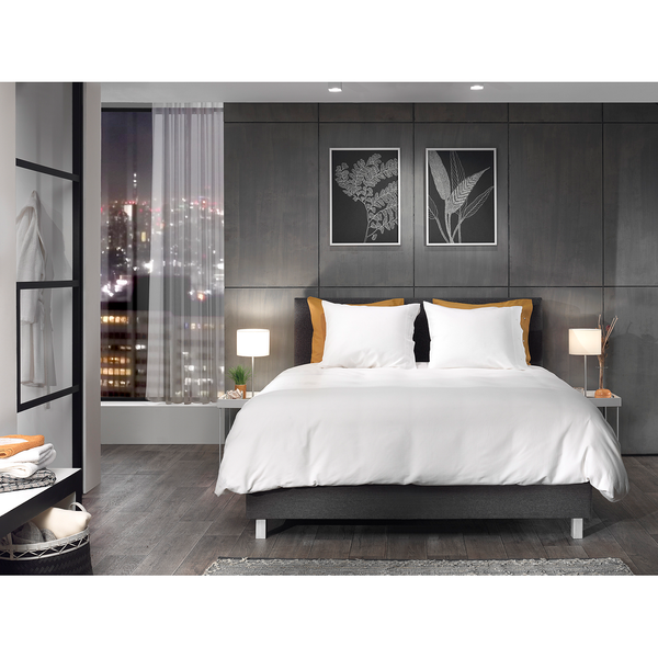 Bettwäsche Cialda - Baumwollstoff - Weiß - 135 x 200 cm + Kissen 80 x 80 cm