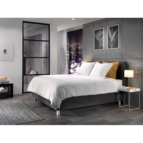 Bettwäsche Cialda - Baumwollstoff - Weiß - 135 x 200 cm + Kissen 80 x 80 cm