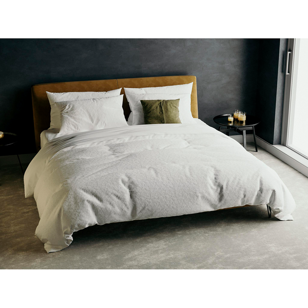 Bettwäsche Cialda - Baumwollstoff - Weiß - 135 x 200 cm + Kissen 80 x 80 cm