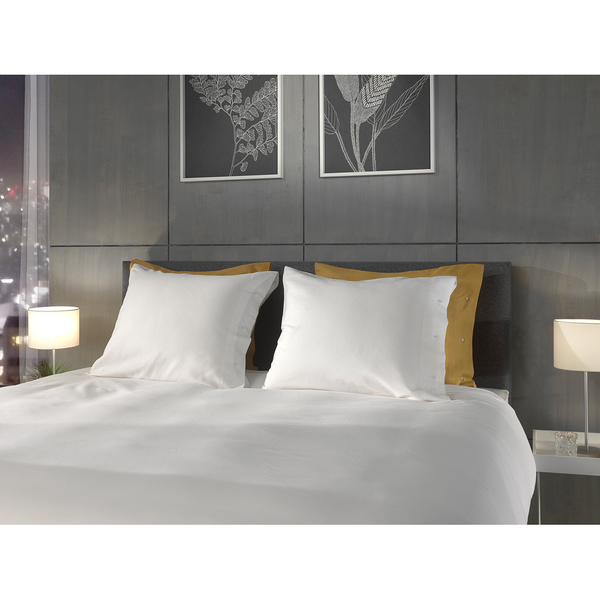 Bettwäsche Cialda - Baumwollstoff - Weiß - 135 x 200 cm + Kissen 80 x 80 cm