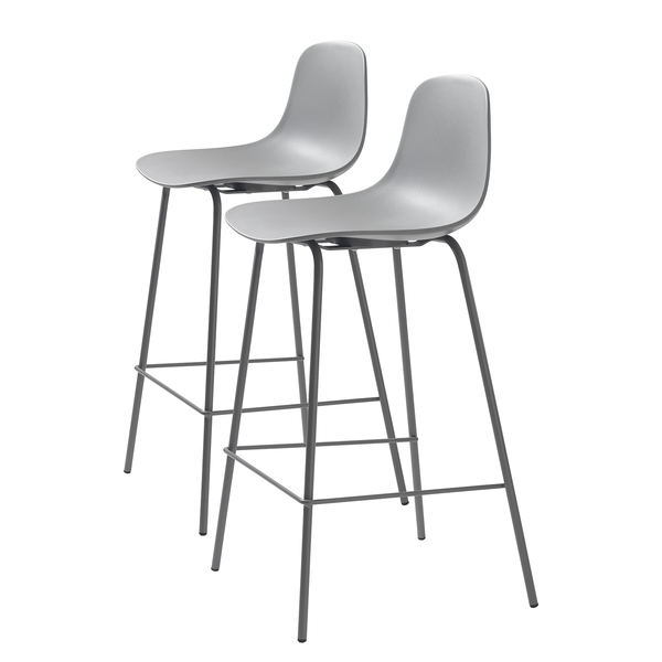 Tresenstuhl Felin (2er-Set) - Hellgrau