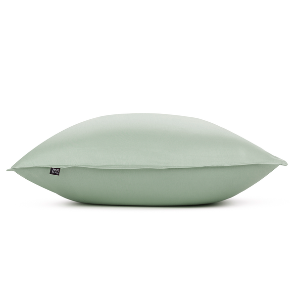 Kissenbezug Satinado II (2er-Set) - Baumwolle Satin - Hellgrün - 50 x 50 cm