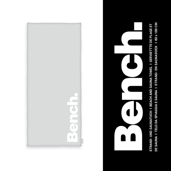 Handtuch Bench II - Baumwollstoff - Grau
