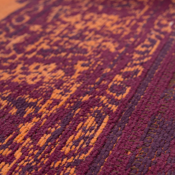 Kurzflorteppich Symphony 160 - Baumwolle - Chenille - Rot - 80 x 150 cm
