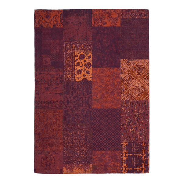 Kurzflorteppich Symphony 160 - Baumwolle - Chenille - Rot - 80 x 150 cm