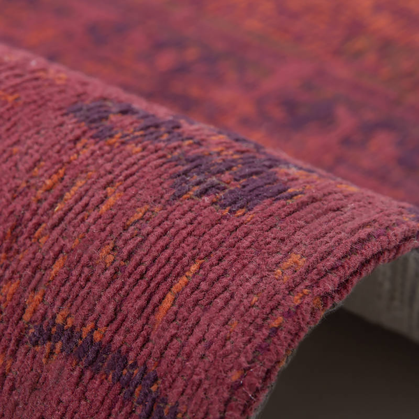 Kurzflorteppich Symphony 160 - Baumwolle - Chenille - Rot - 80 x 150 cm