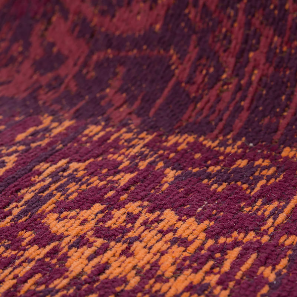 Kurzflorteppich Symphony 160 - Baumwolle - Chenille - Rot - 80 x 150 cm