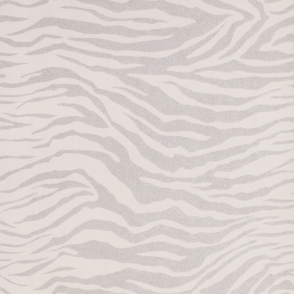 Vliestapete Zebradruck - Beige; Weiß; Grau - 0,52m  x 10,05m  x 0,02m