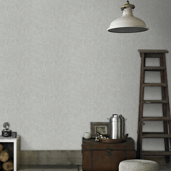 Vliestapete Concrete Beton - Grau - 0,52m  x 10,05m  x 0,02m - Lichtgrau