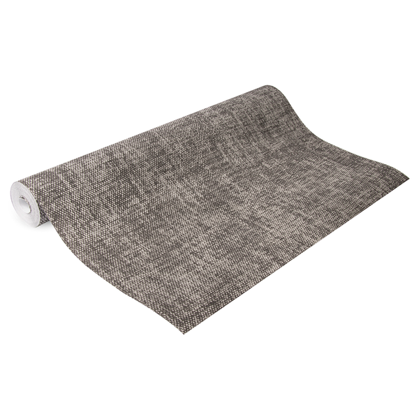 Vliestapete Fabric Zara - Schwarz - 0,52m  x 10,05m  x 0,02m - Schwarz