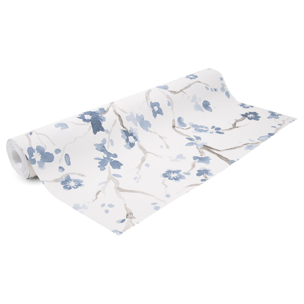 Vliestapete Ushi - Blau - 0,52m  x 10,05m  x 0,02m