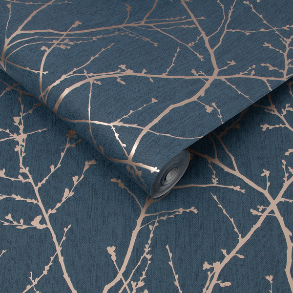 Vliestapete Innocence - Blau - 0,52m  x 10,05m  x 0,02m