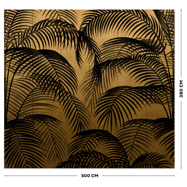 Vlies Fototapete Luxy - Gold - 3m  x 2,8m  x 0,02m