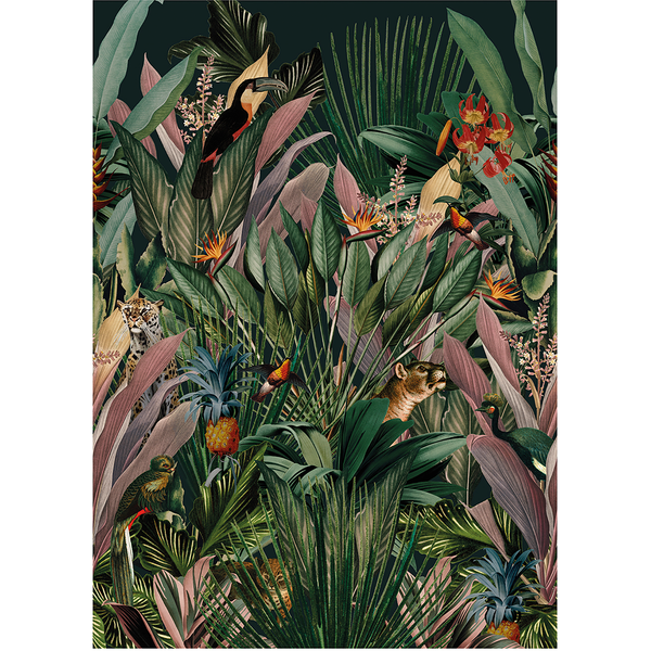 Vlies Fototapete Aaliyah - Mehrfarbig - 2m  x 2,8m  x 0,02m