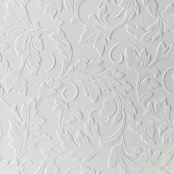 Vliestapete Acanthus - Grau - 0,52m  x 10,05m  x 0,02m