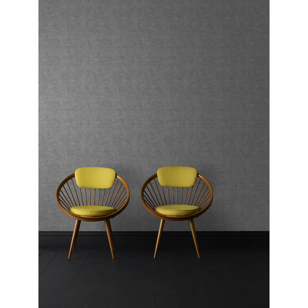 Vliestapete Leinen Beton - Grau - 0,52m  x 10,05m  x 0,02m - Grau