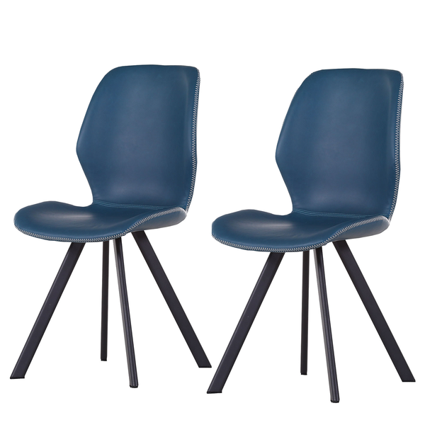 Esszimmerstuhl Collins (2er-Set) - Jeansblau