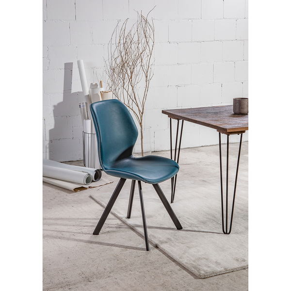 Esszimmerstuhl Collins (2er-Set) - Jeansblau