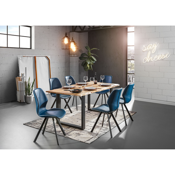 Esszimmerstuhl Collins (2er-Set) - Jeansblau