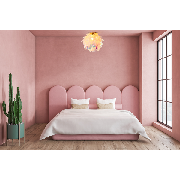 Deckenleuchte Fora II - Polyester PVC / Eisen - 1-flammig