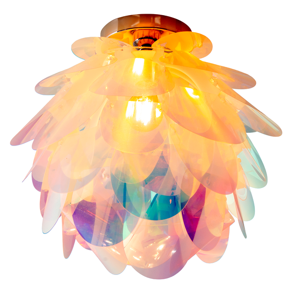 Deckenleuchte Fora II - Polyester PVC / Eisen - 1-flammig