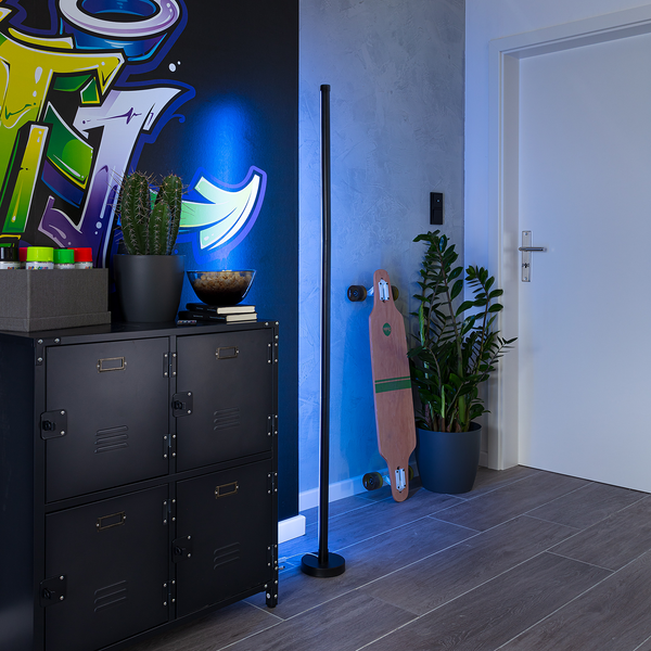 LED-Stehleuchte Motion Light - Aluminium - 1-flammig