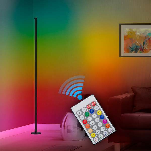 LED-Stehleuchte Motion Light - Aluminium - 1-flammig