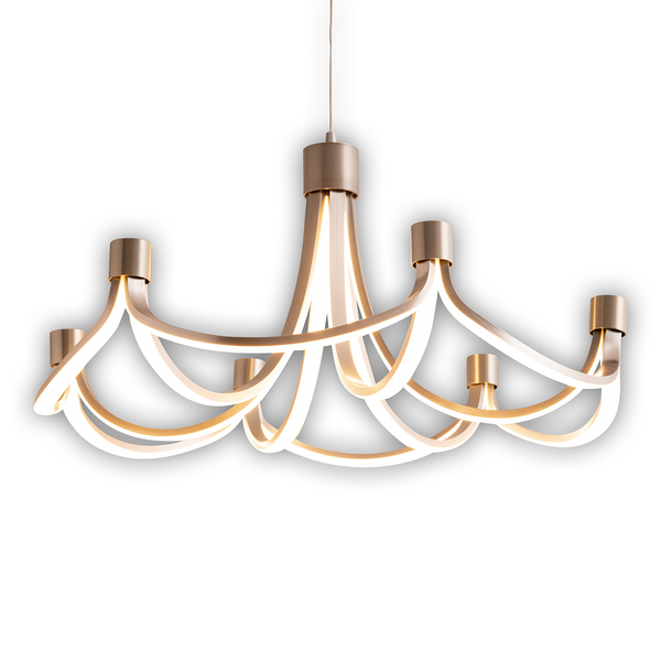 LED-Pendelleuchte Festos - Aluminium - 11-flammig