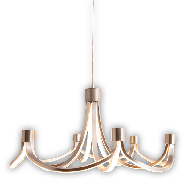 LED-Pendelleuchte Festos - Aluminium - 11-flammig