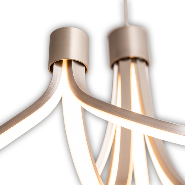 LED-Pendelleuchte Festos - Aluminium - 11-flammig