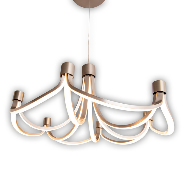 LED-Pendelleuchte Festos - Aluminium - 11-flammig
