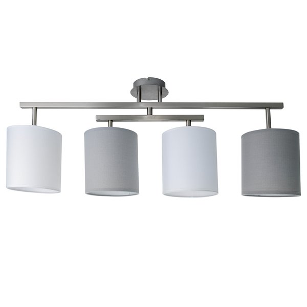 Deckenleuchte Tilde - Mischgewebe / Stahl - 4-flammig