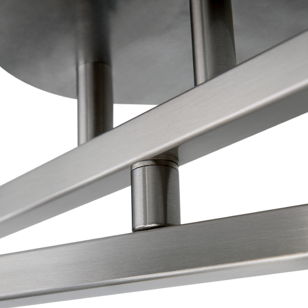 Deckenleuchte Tilde - Mischgewebe / Stahl - 4-flammig