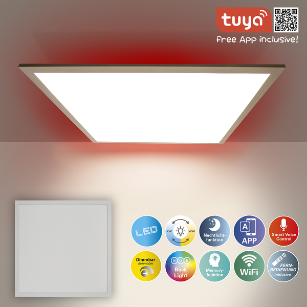 LED-Deckenleuchte Mandalo - Polyacryl / Eisen - 1-flammig