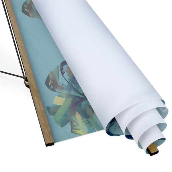 Stoffbild Reiseposter California - Textil; Massivholz (Holzart) - Türkis - 100cm x 150cm x 0,3cm - 100 x 150 cm