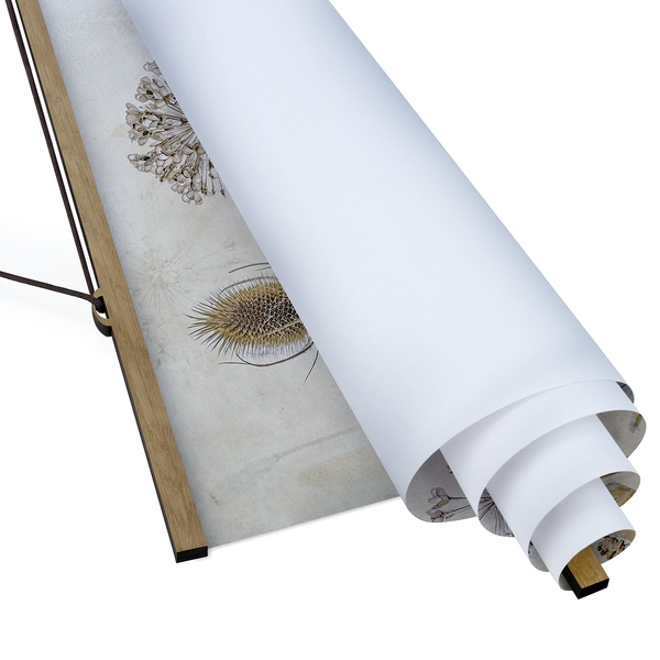 Stoffbild Growing Old II - Textil; Massivholz (Holzart) - Beige - 100cm x 66,5cm x 0,3cm - 100 x 67 cm