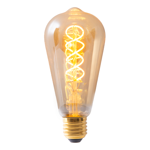 LED-Leuchtmittel Dilly III (3er-Set) - Klarglas / Eisen - 3-flammig