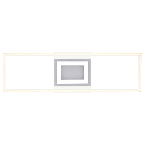 LED-Deckenleuchte Besson - Polycarbonat / Aluminium - 1-flammig - Weiß