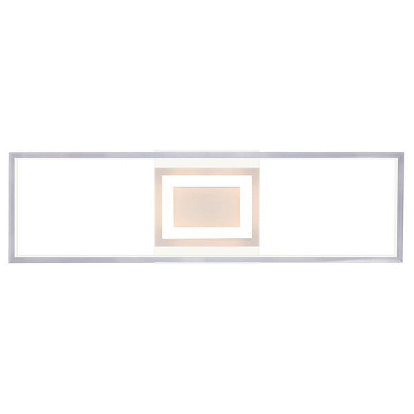 LED-Deckenleuchte Besson - Polycarbonat / Aluminium - 1-flammig - Weiß