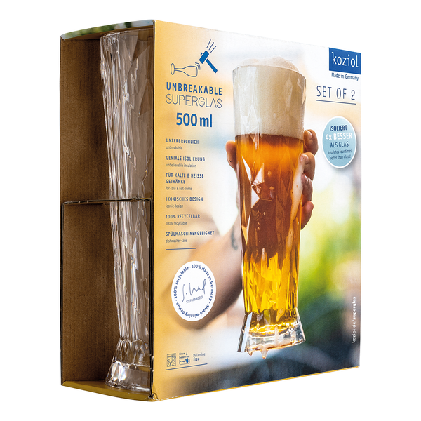 Superglas Club No. 11 (2er-Set) - Kunststoff - Fassungsvermögen: 0.5 L - Crystal Clear