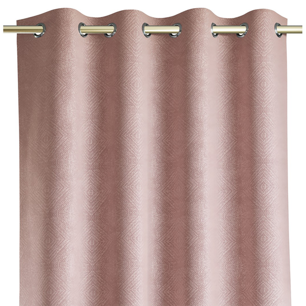 Ösenvorhang Amari - Polyester - Rosa