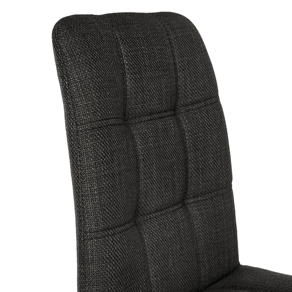 Esszimmerstuhl Specter 2er-Set - Webstoff / Eisen - Anthrazit / Schwarz