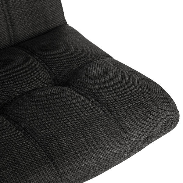 Esszimmerstuhl Specter 2er-Set - Webstoff / Eisen - Anthrazit / Schwarz