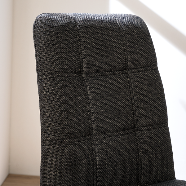 Esszimmerstuhl Specter 2er-Set - Webstoff / Eisen - Anthrazit / Schwarz
