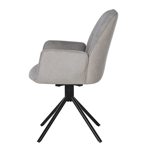 Drehbarer Armlehnenstuhl Stellar - Grau