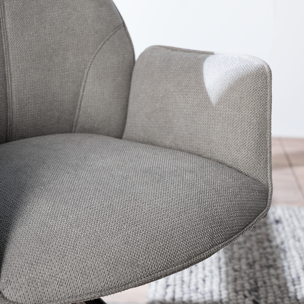 Drehbarer Armlehnenstuhl Stellar - Grau