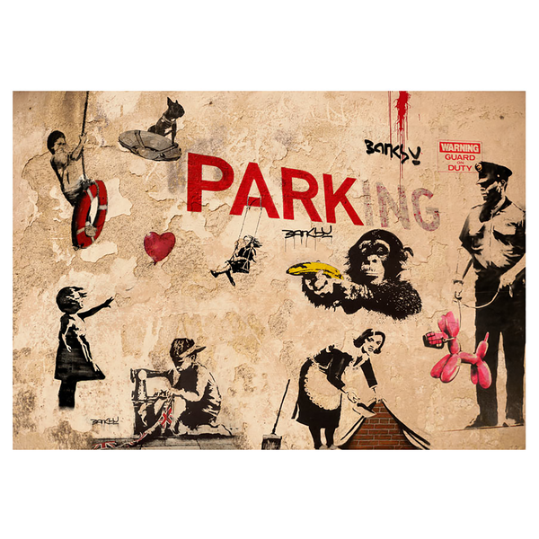 Vlies Fototapete Banksy Range of Variety - Vlies - Mehrfarbig - 150 x 105 cm
