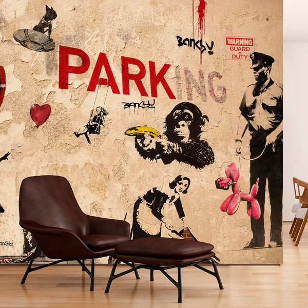 Vlies Fototapete Banksy Range of Variety - Vlies - Mehrfarbig - 150 x 105 cm