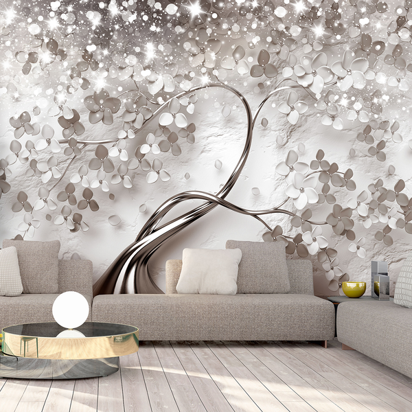 Vlies Fototapete Star Tree - Vlies - Beige - 100 x 70 cm
